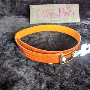 NWT A New Day Brown Snakeskin Pattern Textured Gold Hardware  Belt XXL